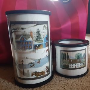 Tea candel picture center piece